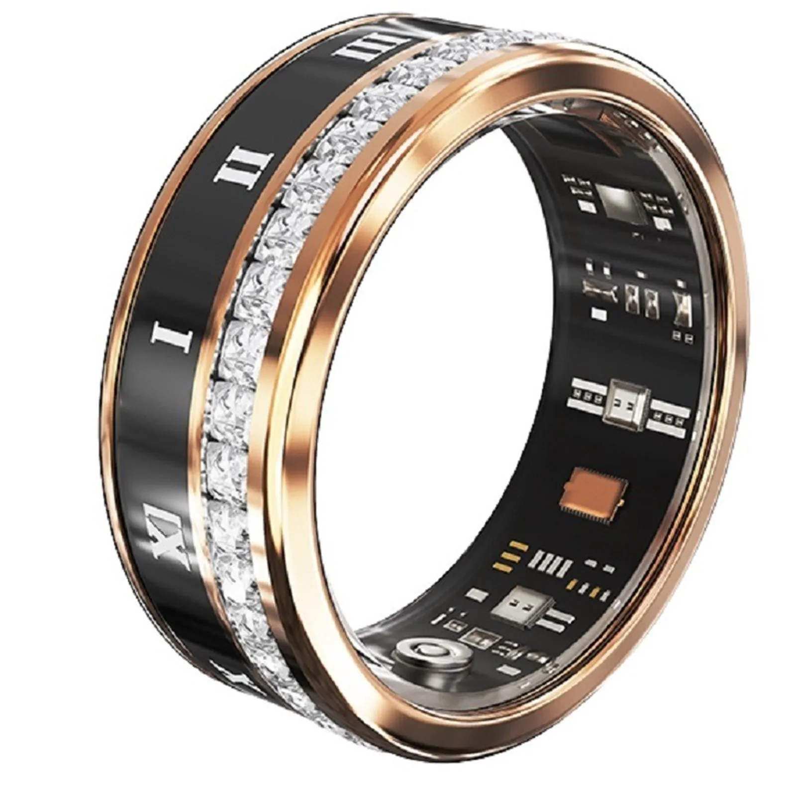 Smart Ring Step Calorie Fitness Monitor - Impermeabile Smart Ring Sport Tracker Monitoraggio