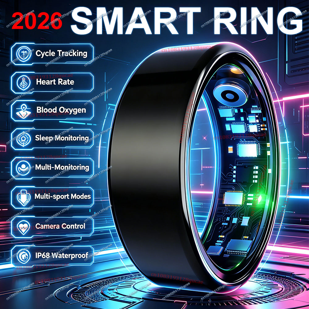 Smart Ring Health Tracker Heart Rate Sleep - Nuovo anello intelligente per il monitoraggio