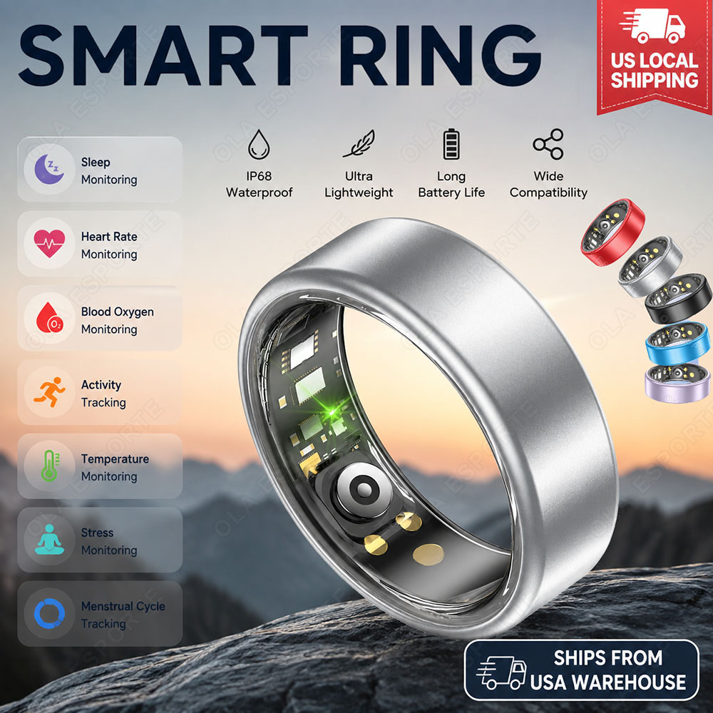 Smart Ring Step Calorie Fitness Monitor - Anello intelligente per uomo e donna,