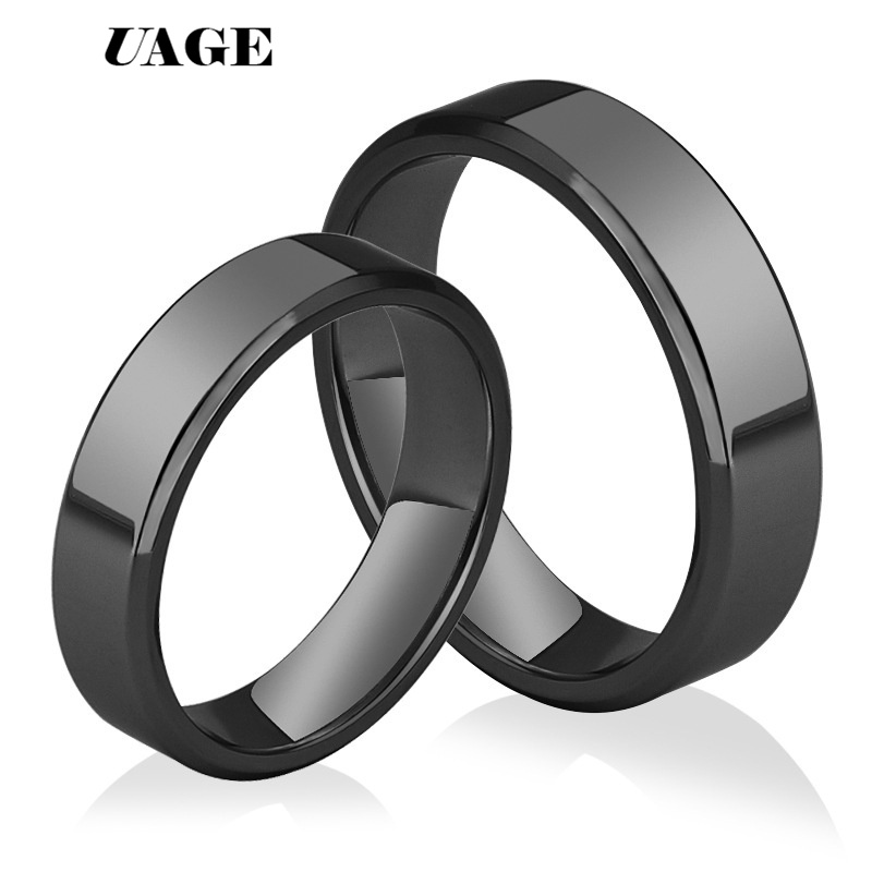 Smart Ring Stainless Steel Black Gold - UAGE Anelli in acciaio inossidabile al