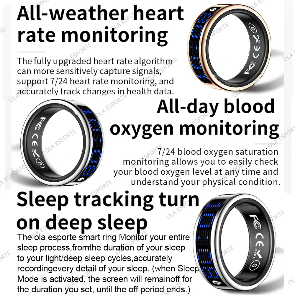 Anello intelligente con scherm - Smart Ring Health Tracker Heart Rate Sleep recensione e prezzo