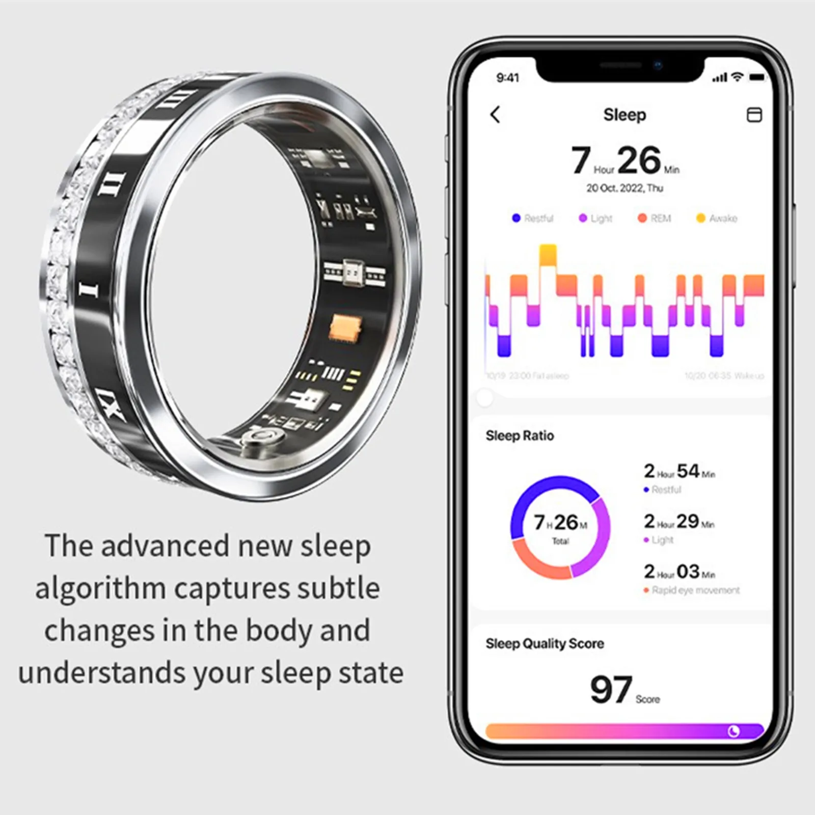 Impermeabile Smart Ring Sport  - Smart Ring Step Calorie Fitness Monitor recensione e prezzo