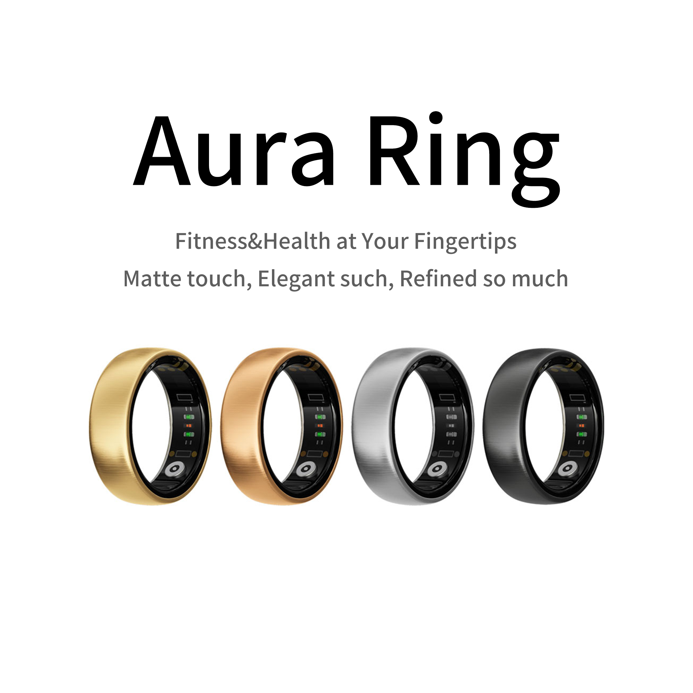 Anello Smart AURA Matt per Fit - Smart Ring Step Calorie Fitness Monitor recensione e prezzo