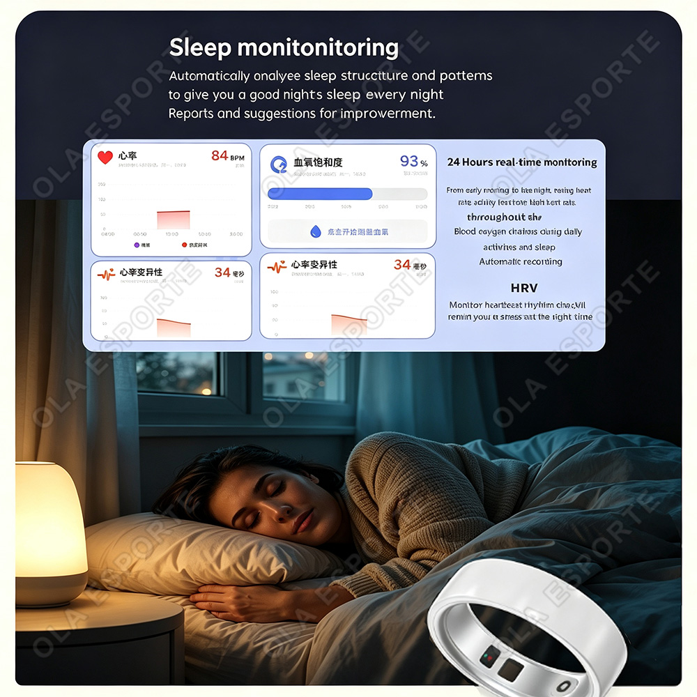 Anello intelligente in ceramic - Smart Ring Health Tracker Heart Rate Sleep recensione e prezzo
