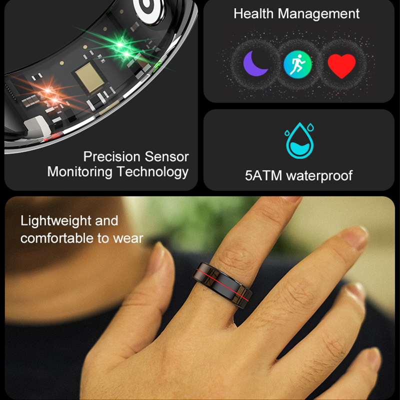 R04 Smart Ring Uomo Donna Salu - Smart Ring Health Tracker Heart Rate Sleep recensione e prezzo