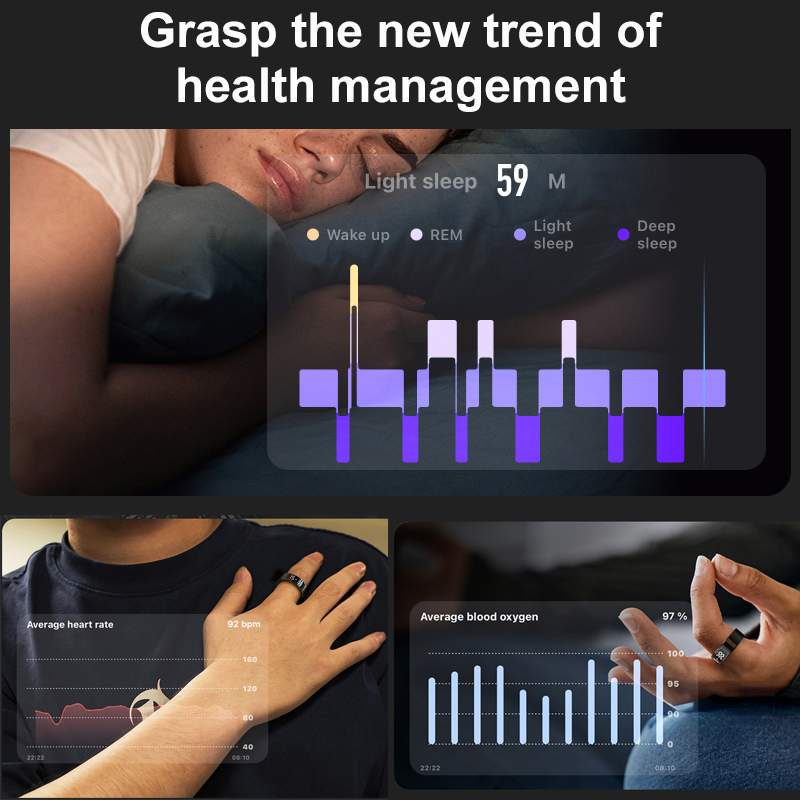 AMZMAX R11C Schermo di visuali - Smart Ring Health Tracker Heart Rate Sleep recensione e prezzo